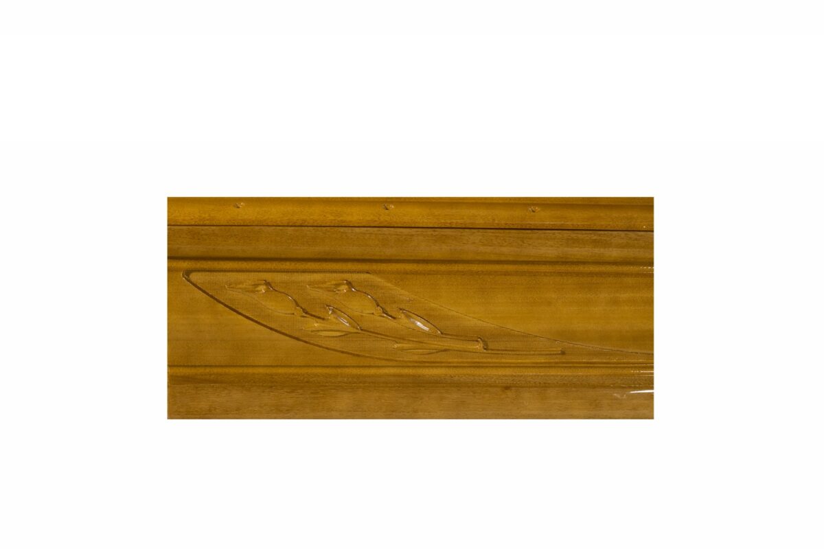 Cofano in legno di Frakè con intaglio calla - immagine 2