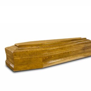 Cofano in legno di Yellowpine con intaglio greca