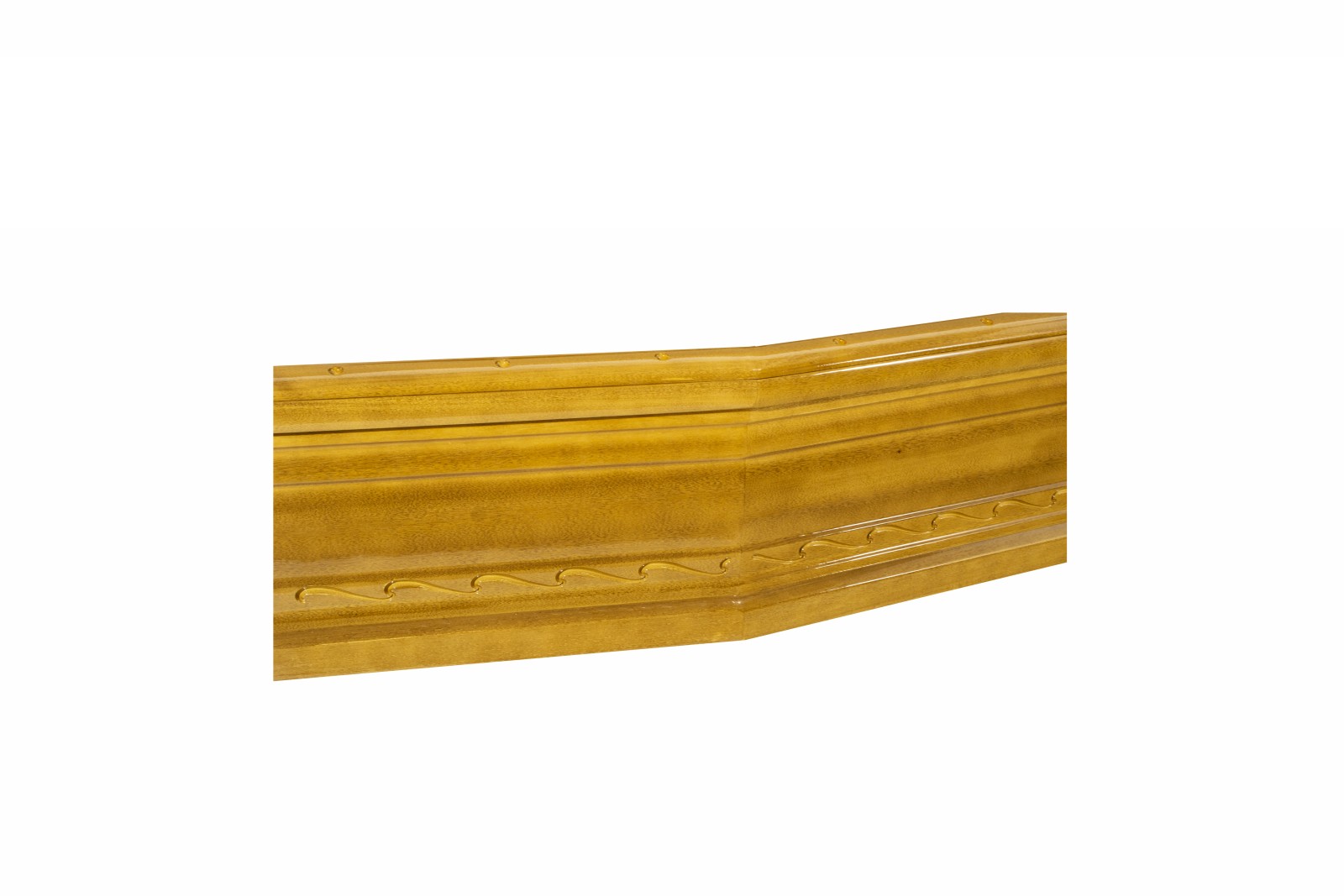 Cofano in legno di Yellowpine con intaglio greca - immagine 2