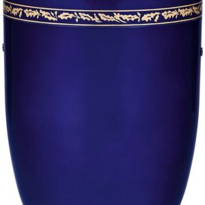 Urna cineraria in acciaio color blu