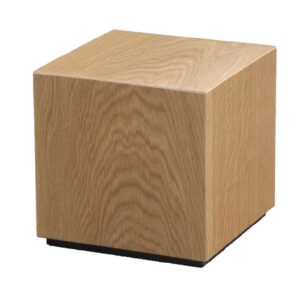 Urna cineraria cubica semplice in legno di Paulownia