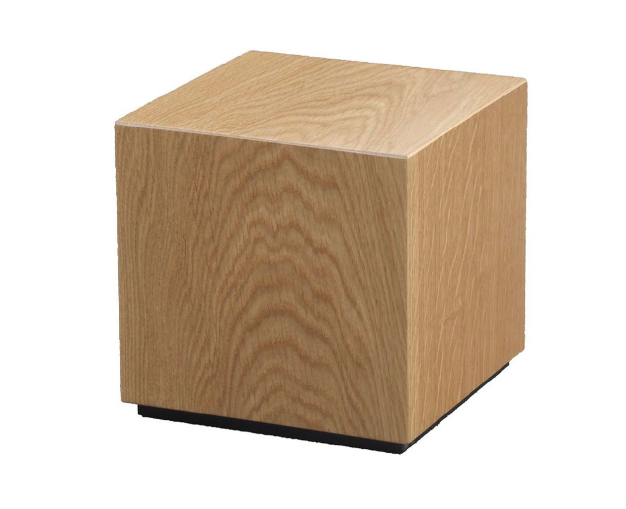 Urna cineraria cubica semplice in legno di Paulownia - immagine 1