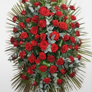 Copribara semplice fiori rose rosse bianche - immagine 2